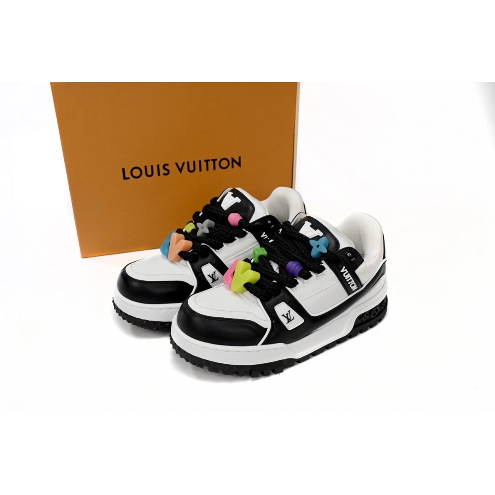 Louis Vuitton Trainer Maxi Black White 1AB8SC/1AB8SI