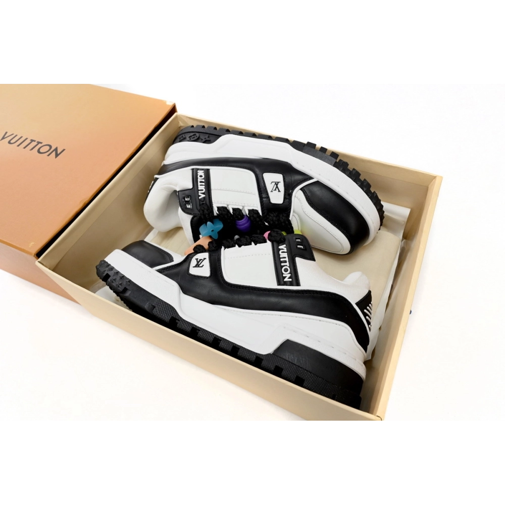 Louis Vuitton Trainer Maxi Black White 1AB8SC/1AB8SI