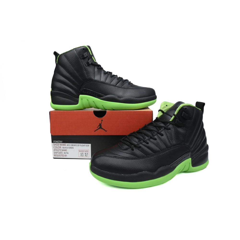 Air Jordan 12 Retro Black Green