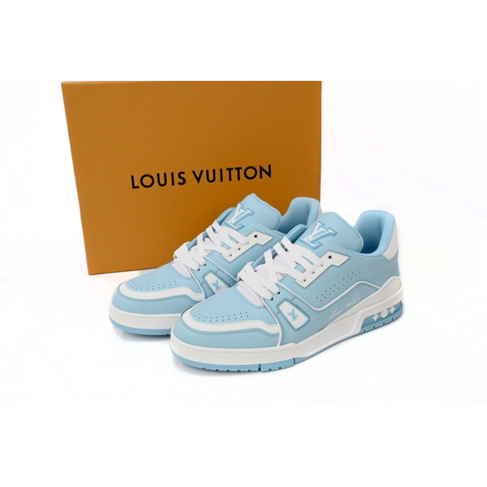 Louis Vuitton Trainer 54 Light Blue White 1AAHSJ