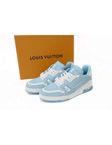 Louis Vuitton Trainer 54 Light Blue White 1AAHSJ