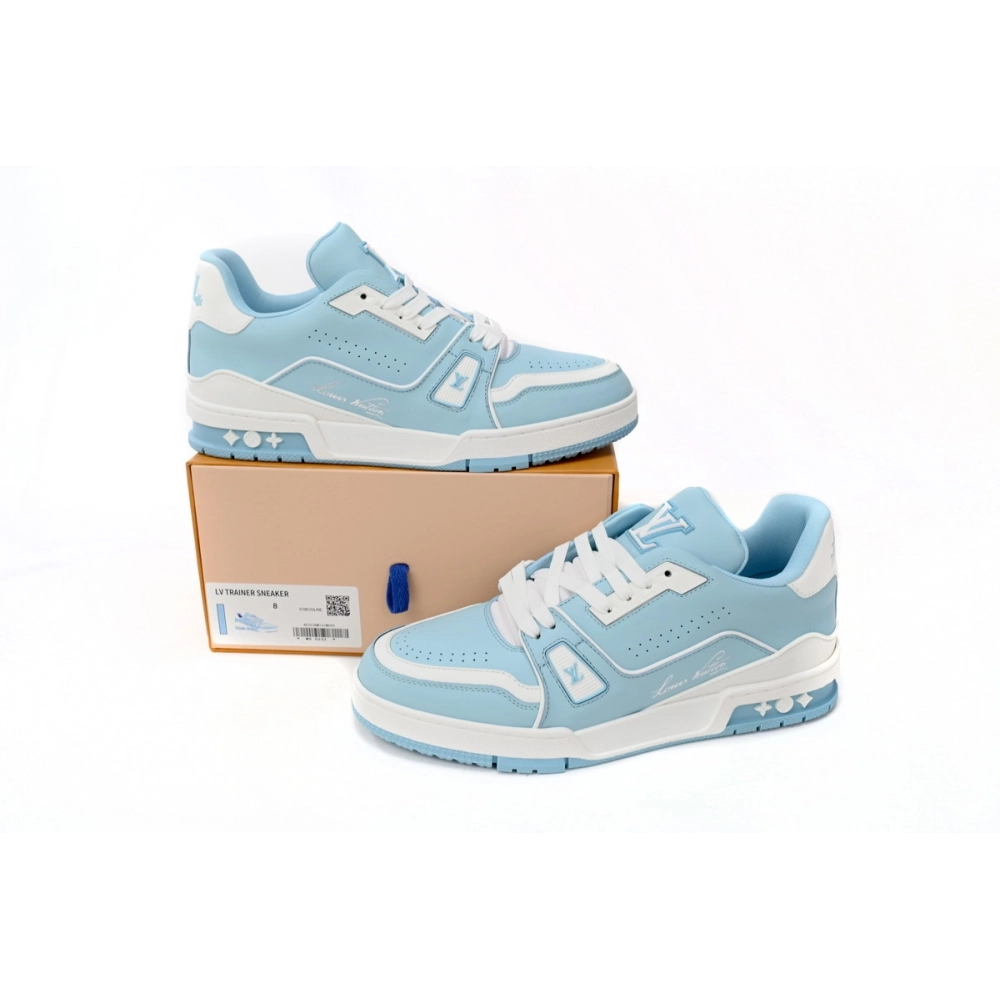 Louis Vuitton Trainer 54 Light Blue White 1AAHSJ