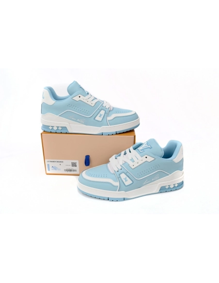 Louis Vuitton Trainer 54 Light Blue White 1AAHSJ