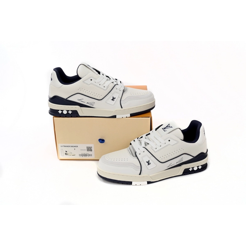 Louis Vuitton Trainer All Blue Dark Dlue Lychee Pattern 1ABFA9