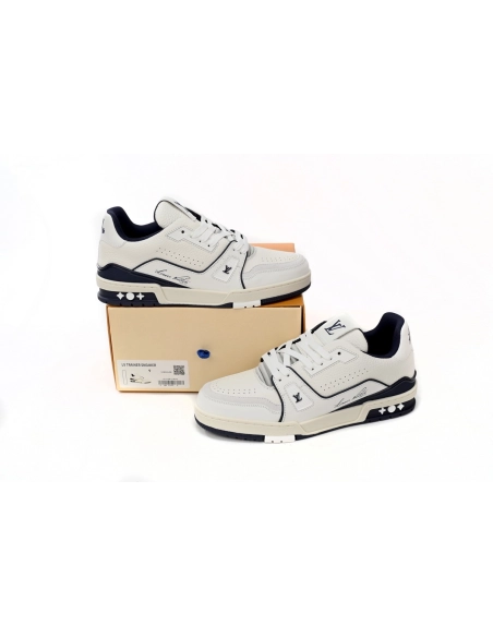 Louis Vuitton Trainer All Blue Dark Dlue Lychee Pattern 1ABFA9