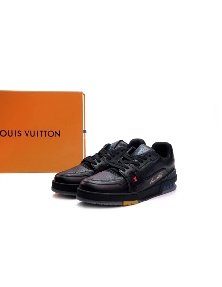 Louis Vuitton Trainer Black Litchi Pattern FD0226