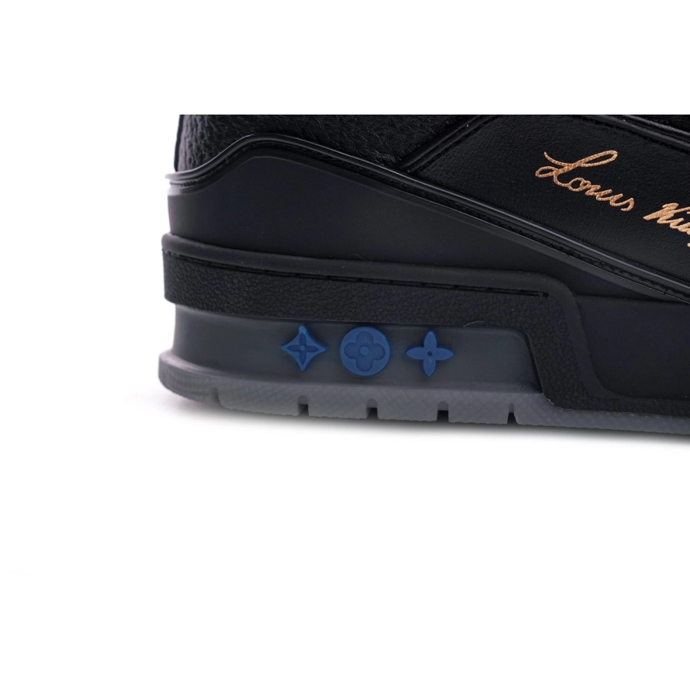 Louis Vuitton Trainer Black Litchi Pattern FD0226