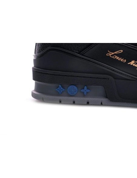 Louis Vuitton Trainer Black Litchi Pattern FD0226