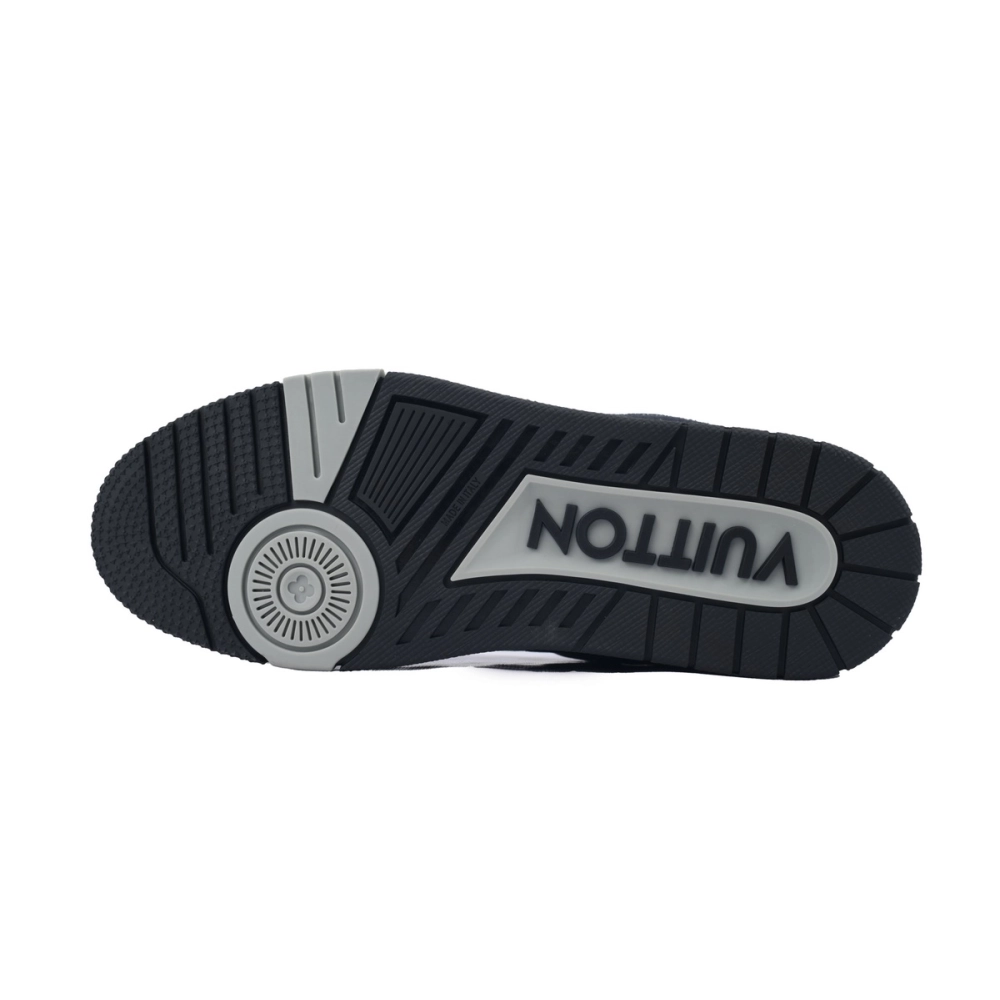 Louis Vuitton Trainer Sneaker Denim Black 1AHSZE