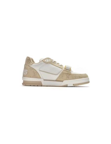 Louis Vuitton Trainer Beige Cloth Cover GO0220