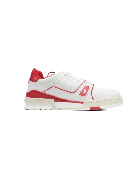 Louis Vuitton Trainer 54 Signature White Red 1ABFBE