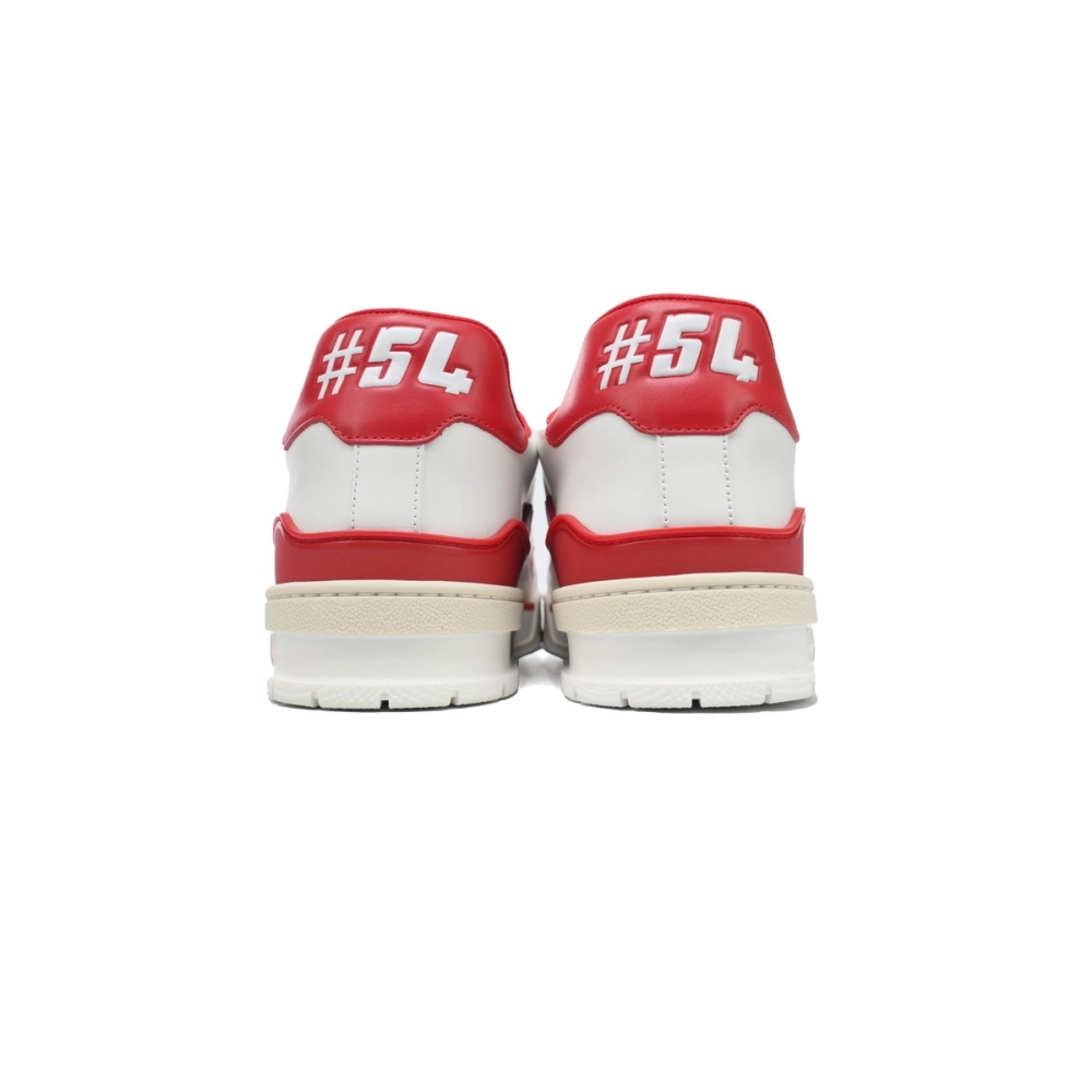 Louis Vuitton Trainer 54 Signature White Red 1ABFBE