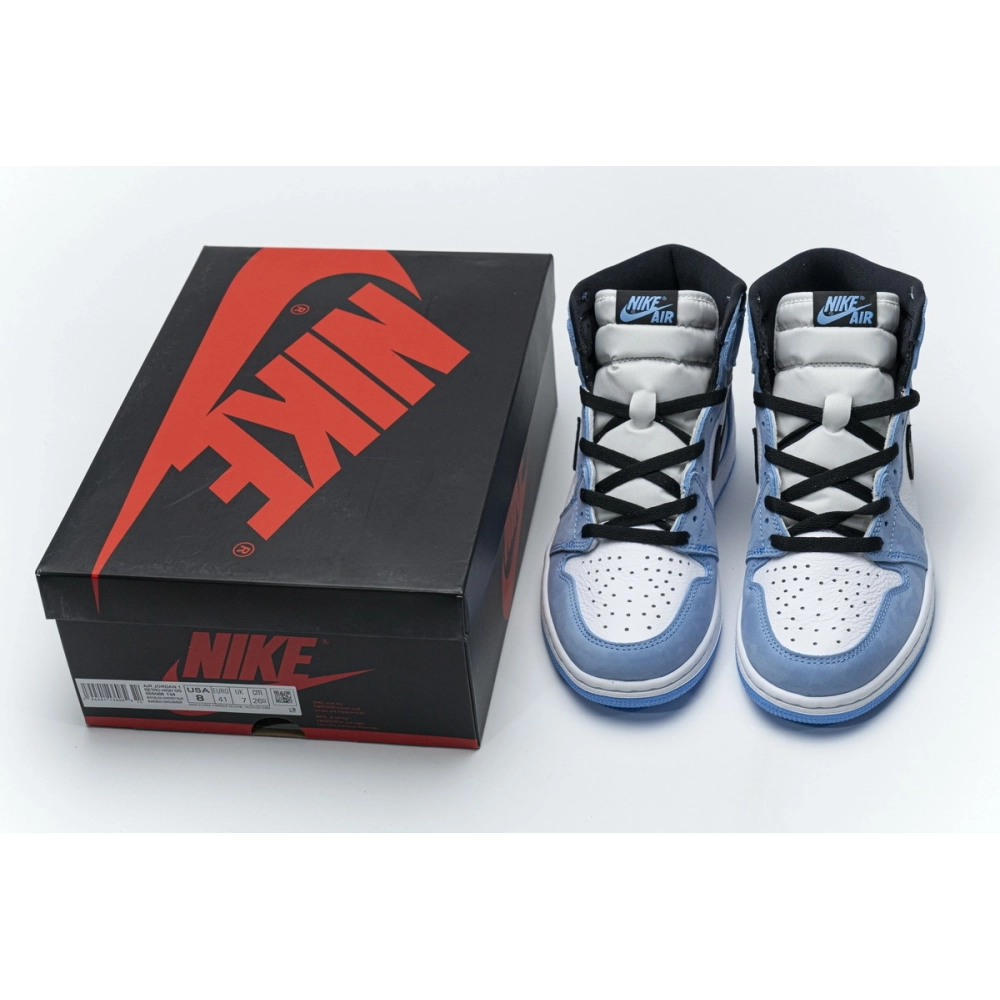 Air Jordan 1 Retro High White University Blue Black 555088-134
