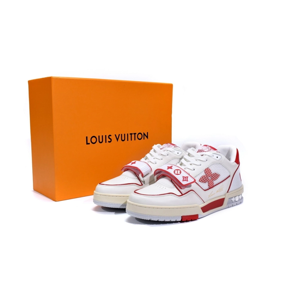 Louis Vuitton Trainer Red Mesh 1A98VI