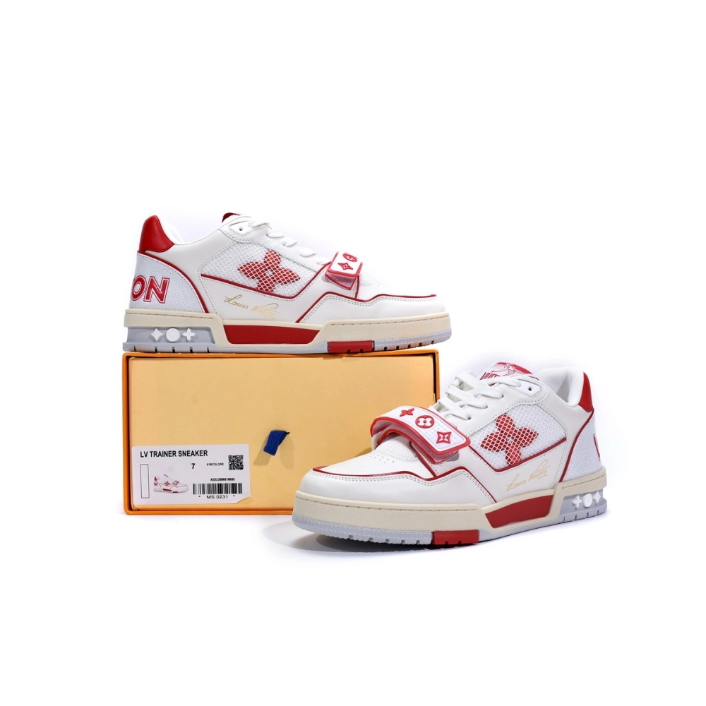 Louis Vuitton Trainer Red Mesh 1A98VI