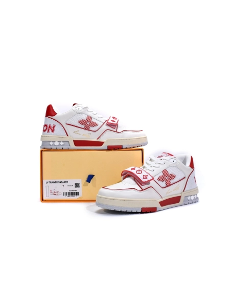 Louis Vuitton Trainer Red Mesh 1A98VI