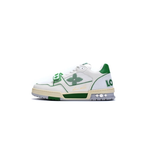 Louis Vuitton Trainer Green Mesh 1A98UX