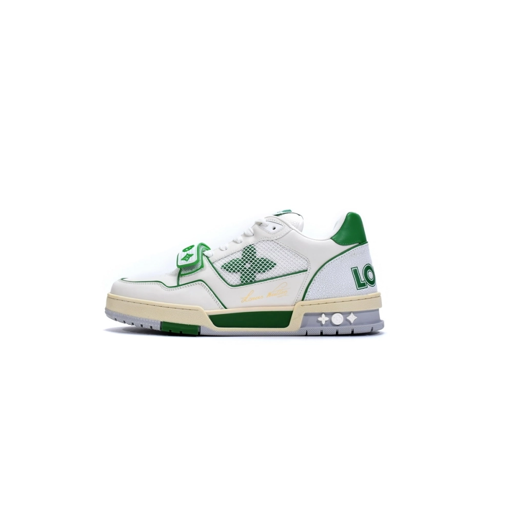 Louis Vuitton Trainer Green Mesh 1A98UX