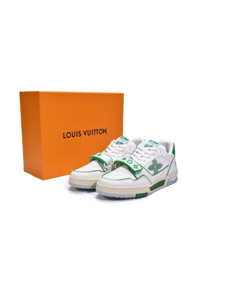 Louis Vuitton Trainer Green Mesh 1A98UX