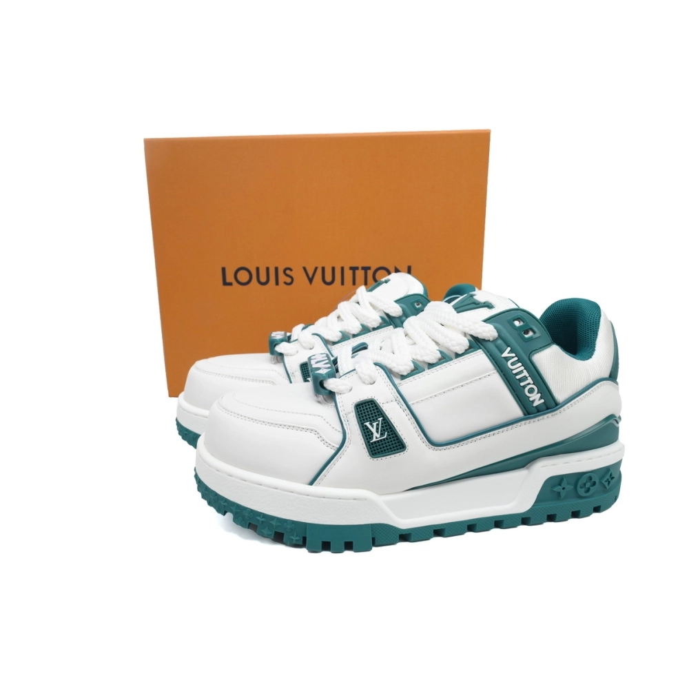 Louis Vuitton Trainer Maxi Sneaker White Green