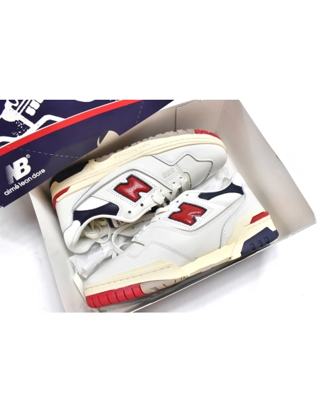 New Balance 550 Aime Leon Dore White Navy Red BB550A3