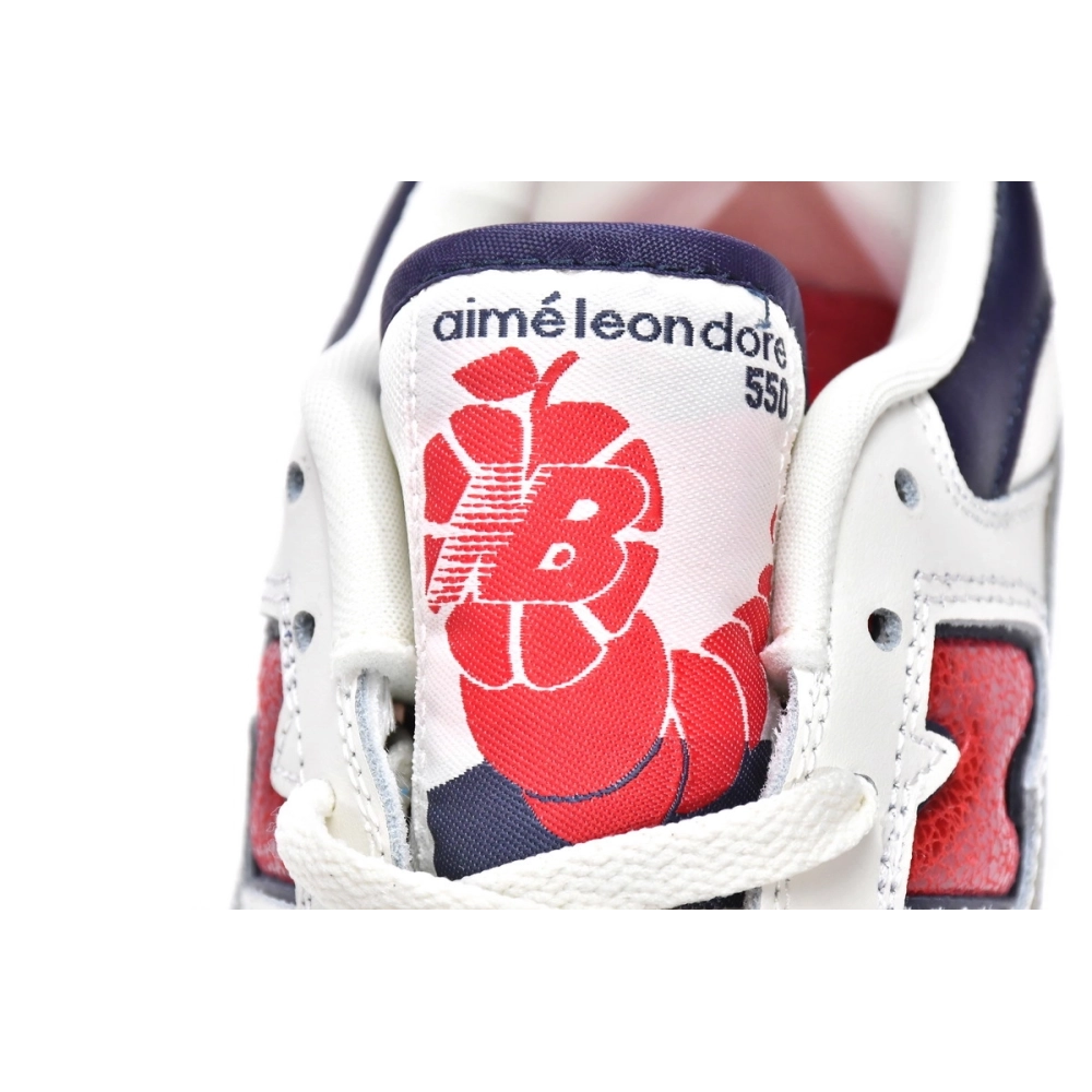 New Balance 550 Aime Leon Dore White Navy Red BB550A3