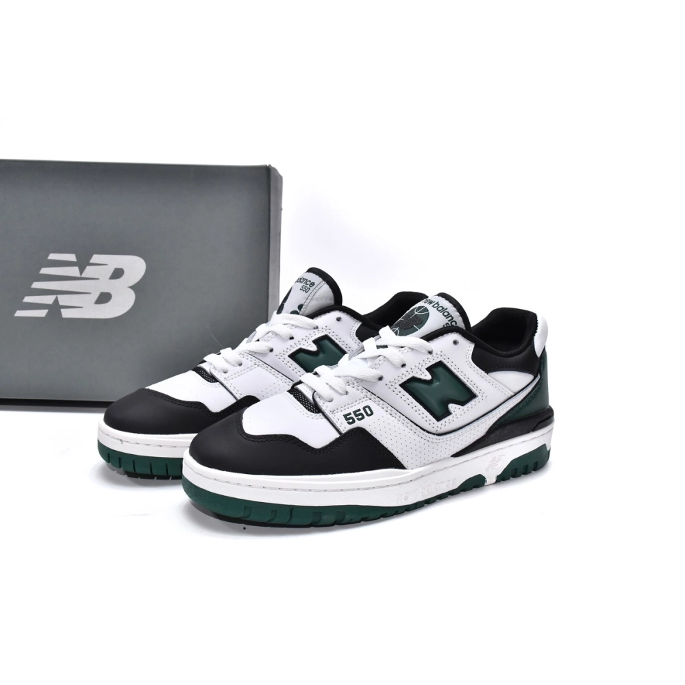 New Balance 550 White Green Black BB550LE1