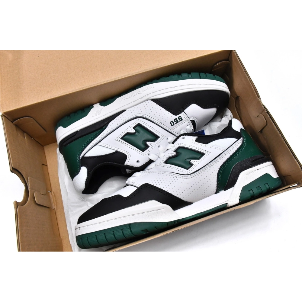 New Balance 550 White Green Black BB550LE1