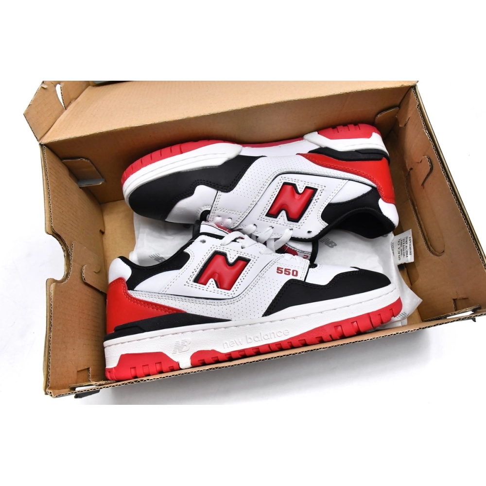 New Balance 550 White Red Black BB550HR1