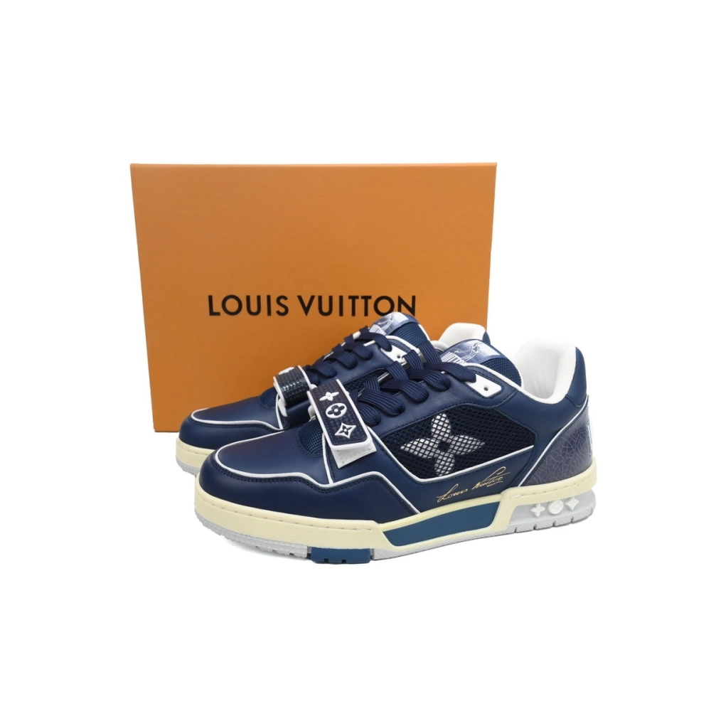 Louis Vuitton Trainer Navy Mesh 1A9DEF