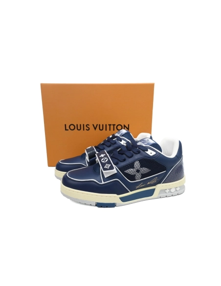Louis Vuitton Trainer Navy Mesh 1A9DEF