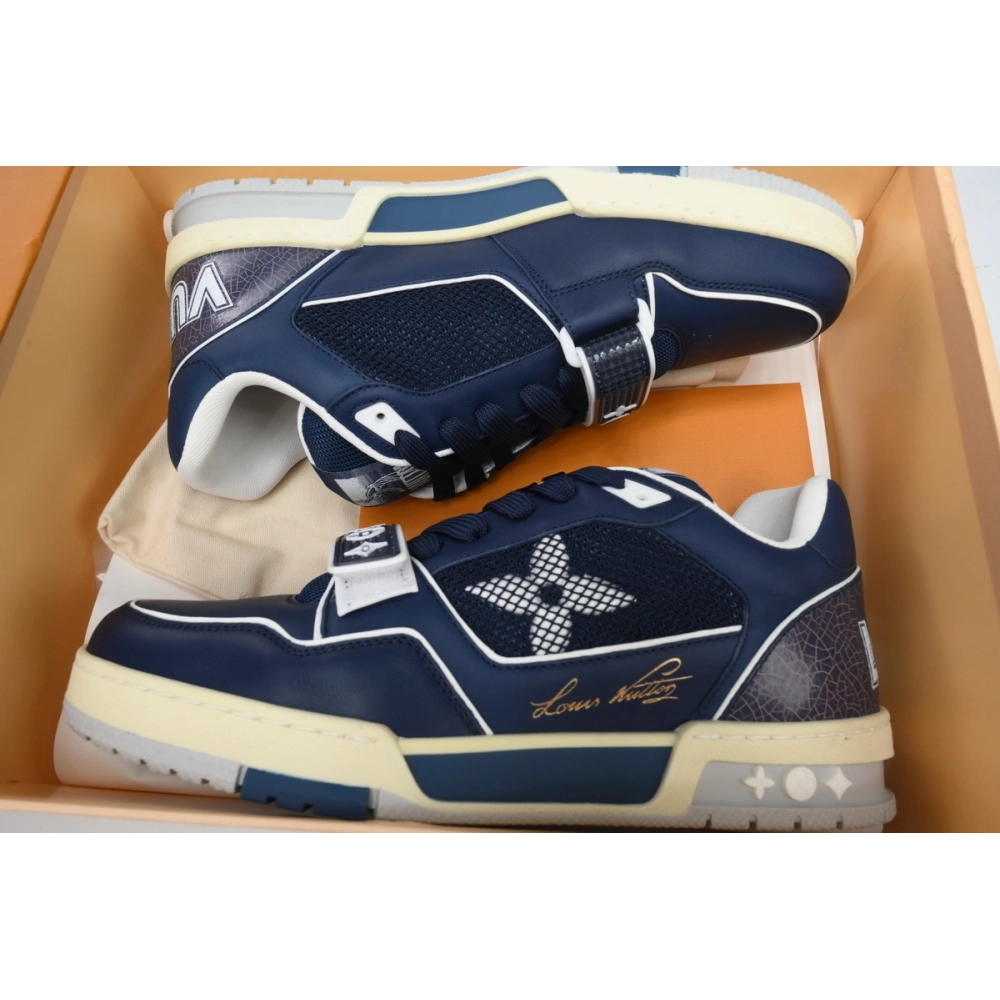 Louis Vuitton Trainer Navy Mesh 1A9DEF