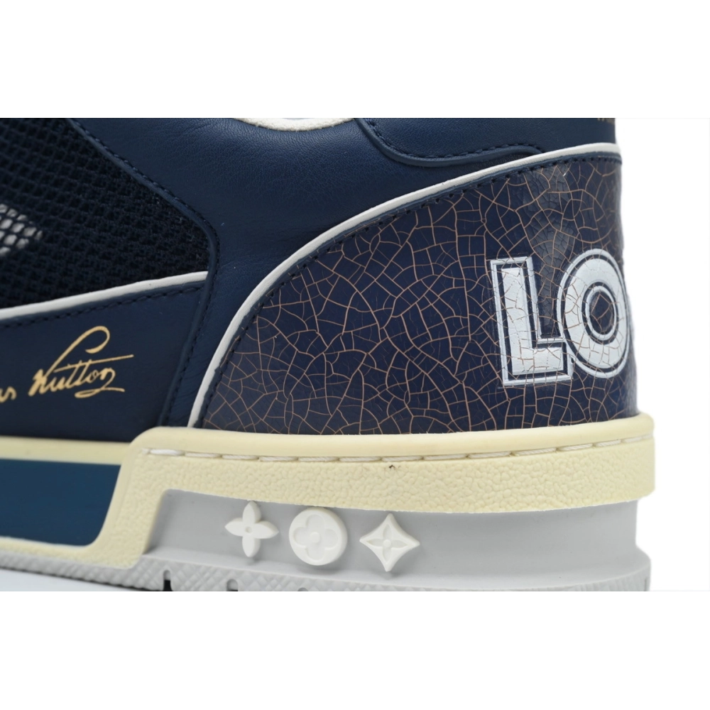 Louis Vuitton Trainer Navy Mesh 1A9DEF