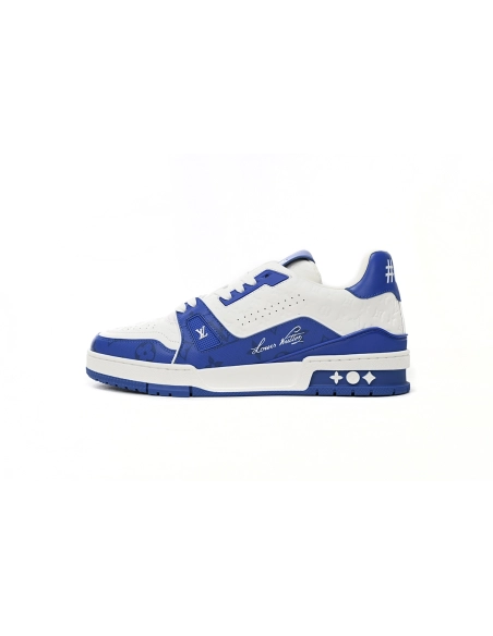 Louis Vuitton Trainer 54 Signature Blue White