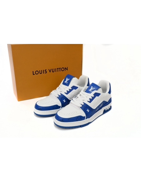 Louis Vuitton Trainer 54 Signature Blue White