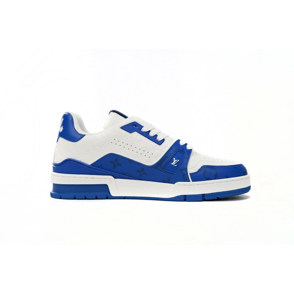 Louis Vuitton Trainer 54 Signature Blue White