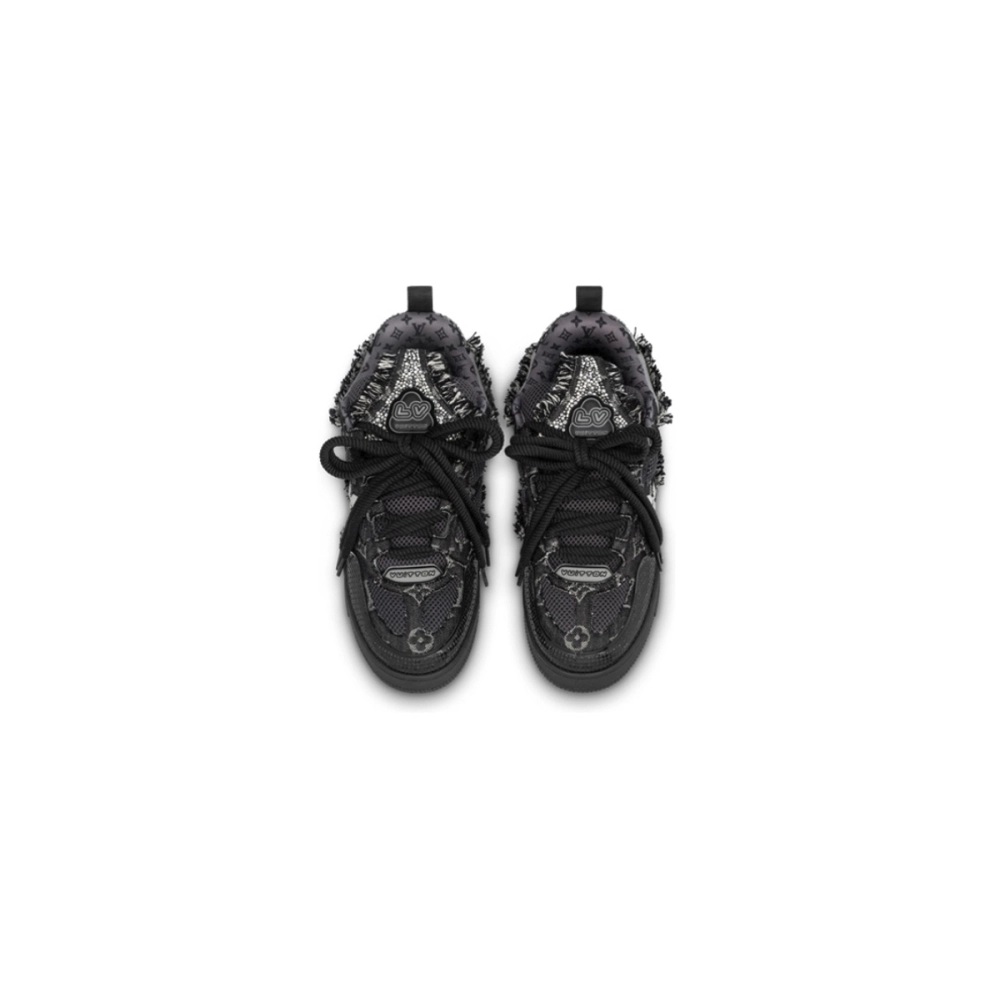 Louis Vuitton LV Skate Trainer Black Swarovski Monogran 1ABMHV