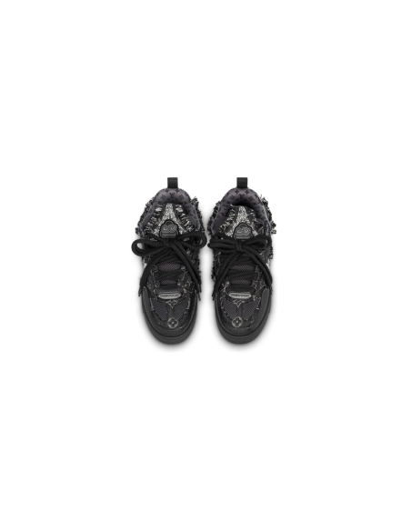 Louis Vuitton LV Skate Trainer Black Swarovski Monogran 1ABMHV