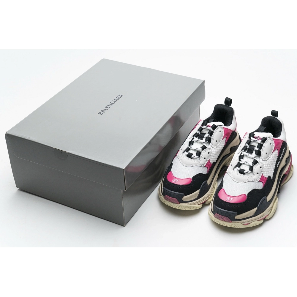 Balenciaga Triple S Black Pink 483513 W06E8 8080