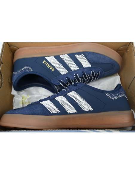 Adidas Gazelle Indoor x CLOT Collegiate Navy Off White IH3725