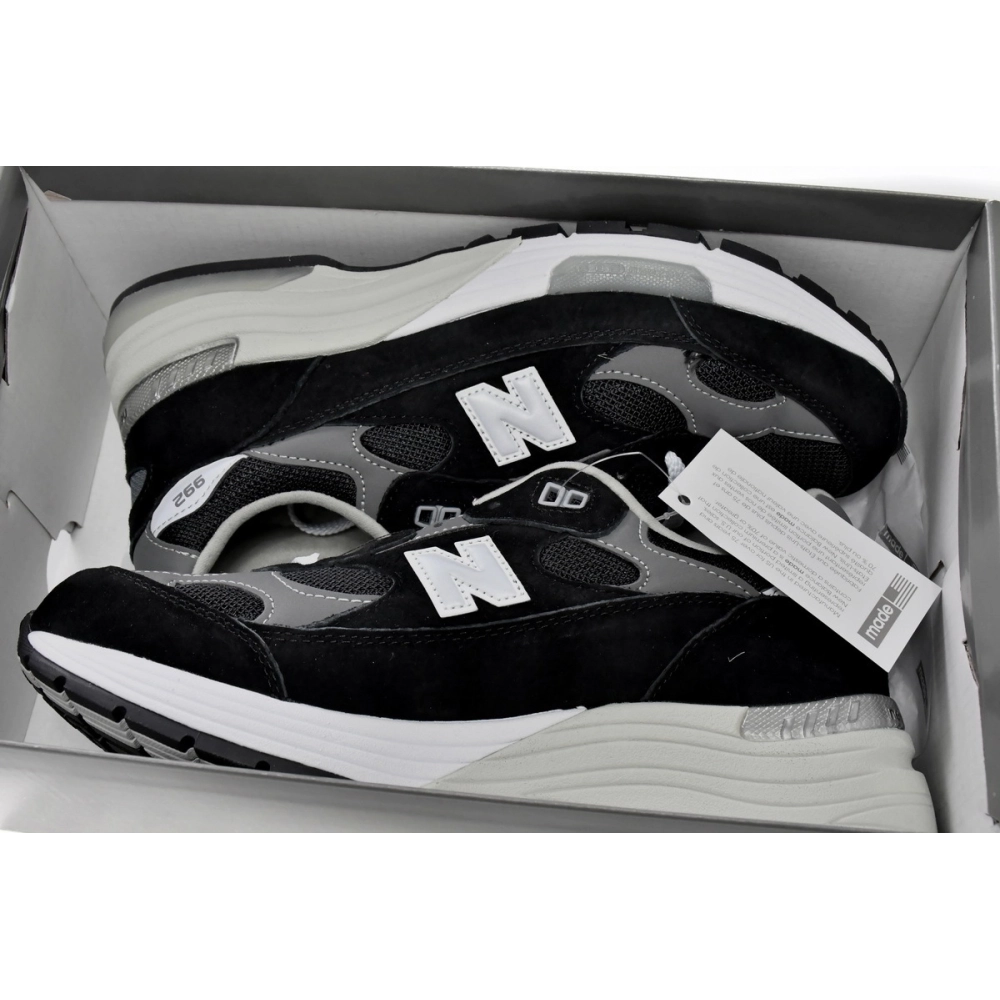 New Balance 992 Black Grey Suede M992EB