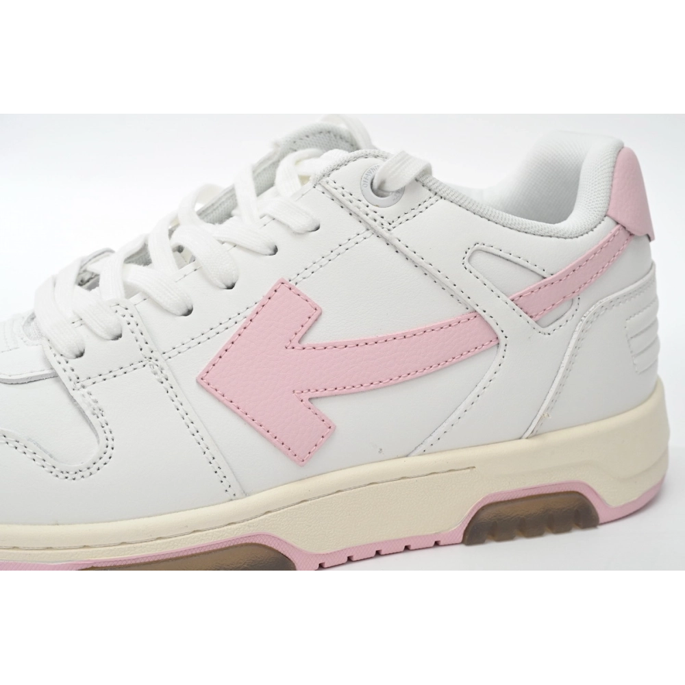 Off-White Out Of Office OOO Low Tops White Pink OFIA259F21LEA0010130