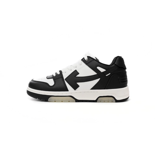 Off-White Out Of Office OOO Low Tops White Black White OMIA189C99LEA0011004