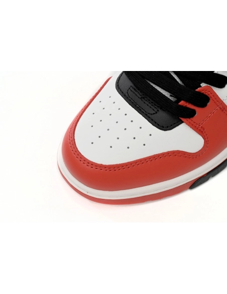 Off-White Out Of Office OOO Low Tops Black White Red OMIA189S23LEA0012510