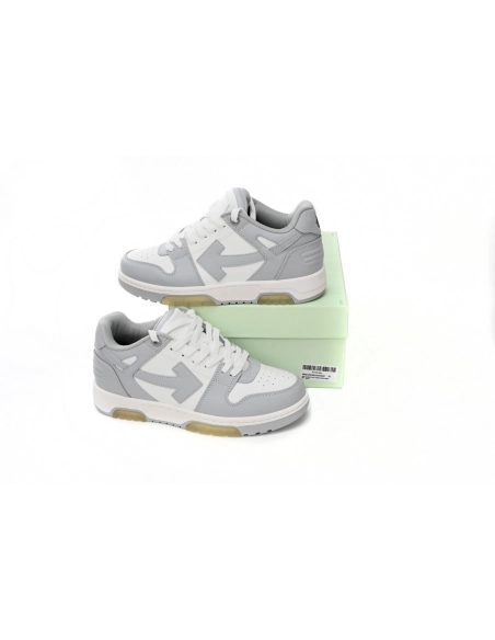 Off-White Out Of Office OOO Low Tops Grey White OMIA189F22LEA0010109