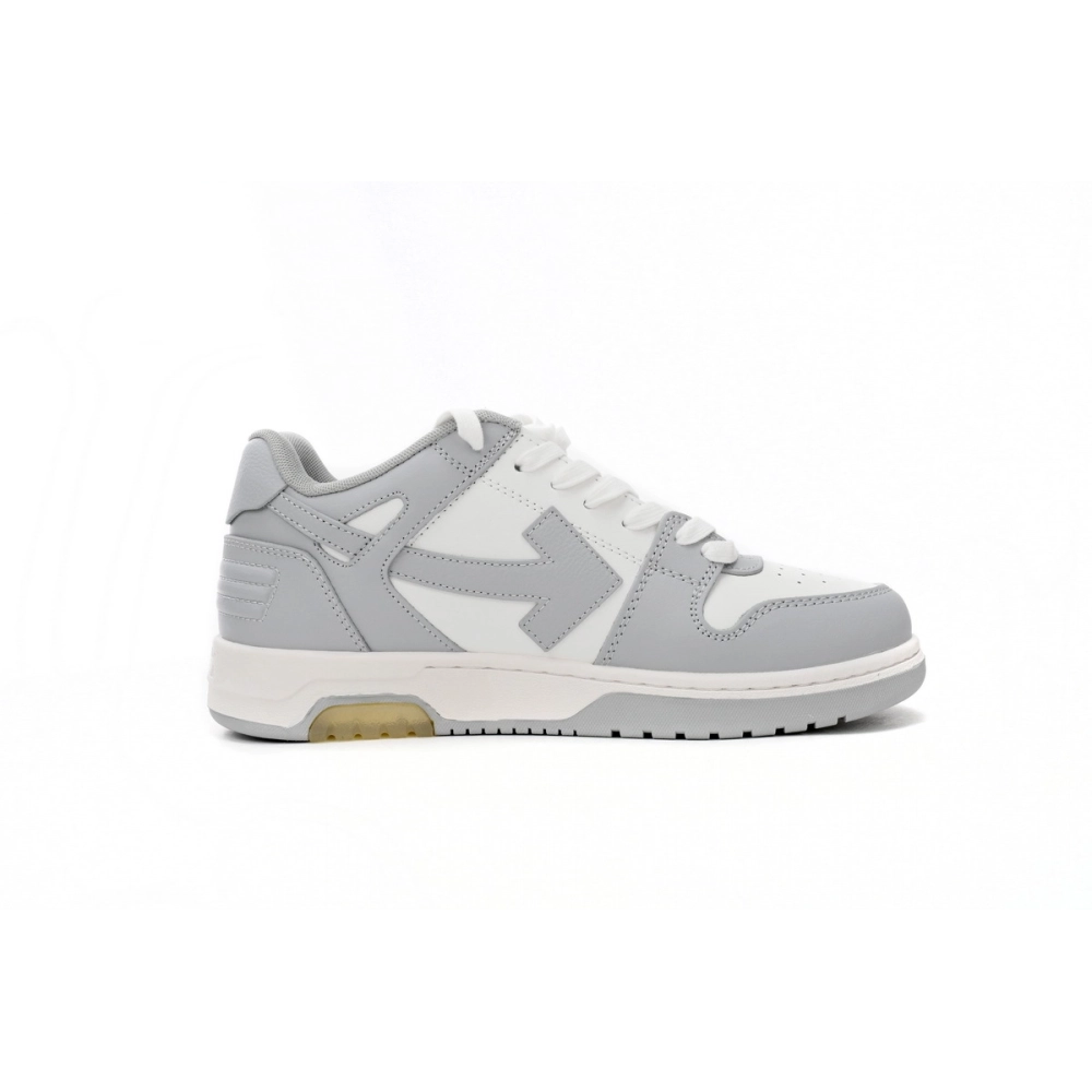Off-White Out Of Office OOO Low Tops Grey White OMIA189F22LEA0010109