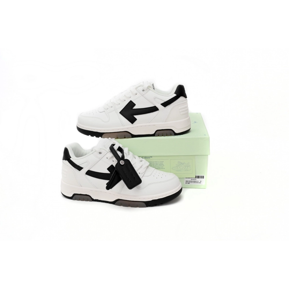 Off-White Out Of Office OOO 30 MM Low Tops Black White OMIA189C99LEA0040110