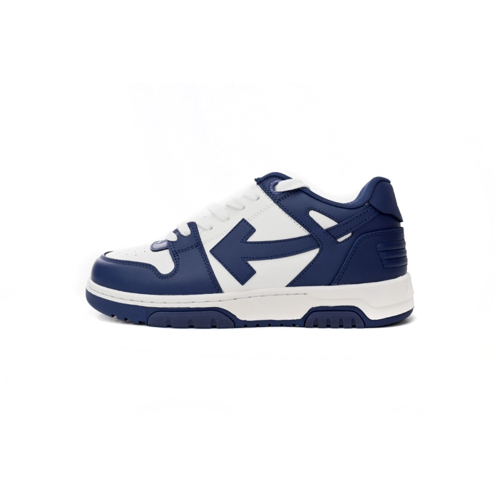 Off-White Out Of Office OOO Low Tops Dark Blue White OMIA189S22LEA0010142