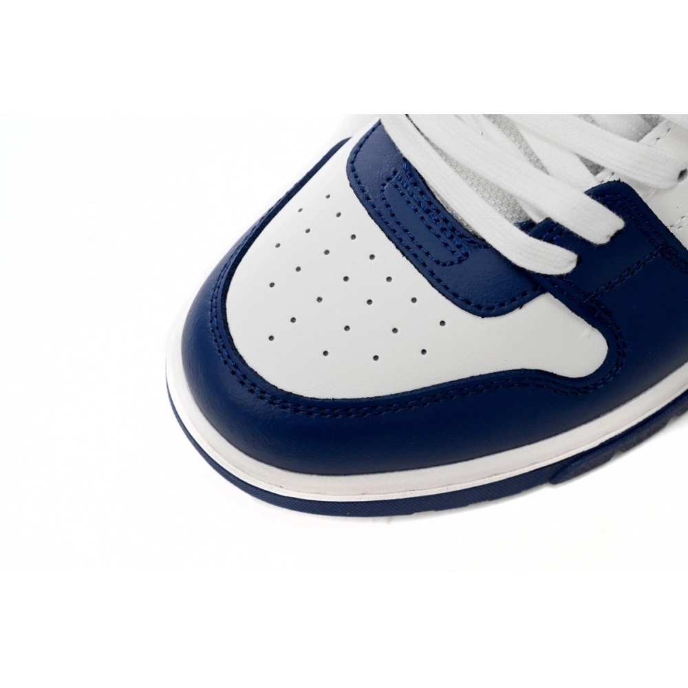 Off-White Out Of Office OOO Low Tops Dark Blue White OMIA189S22LEA0010142