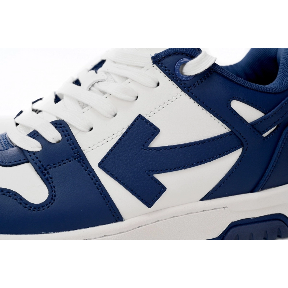 Off-White Out Of Office OOO Low Tops Dark Blue White OMIA189S22LEA0010142